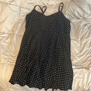 Black and white polka dot dress